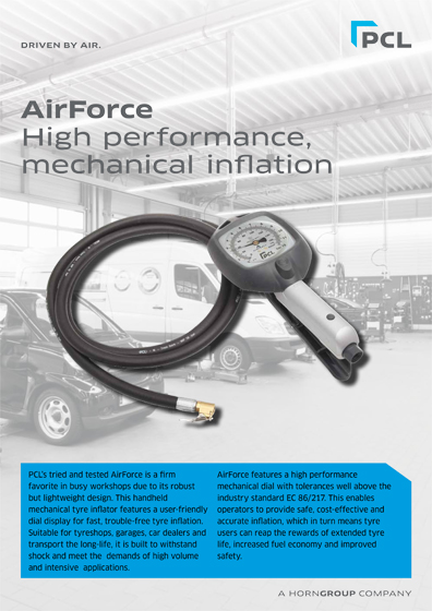 PCL-SUMO AirForce Tyre Inflator Datasheet