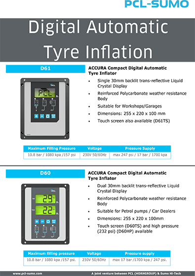 PCL-SUMO PCL-SUMO Digital Automatic Tyre Inflation