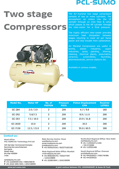 PCL-SUMO PCL-SUMO Two Stage Compressor